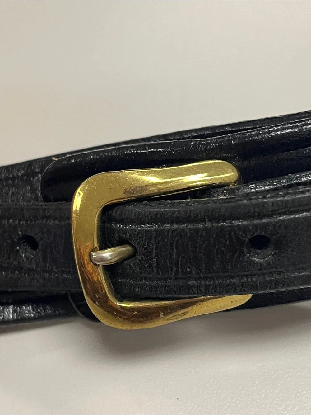 Don Hume Men’s Black Leather Duty Ranger Belt w/ Brass Buckle size 42
